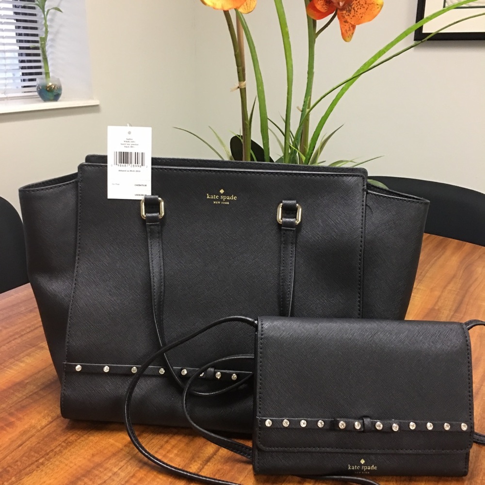 Kate Spade purse (new with tag) with matching crossbody /wallet (used once)